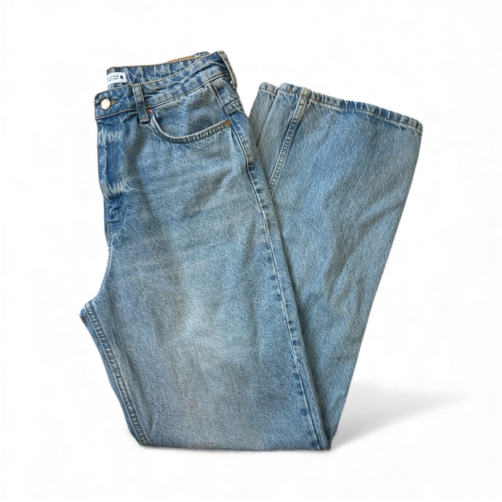 Zara Light Blue Straight Leg Jeans